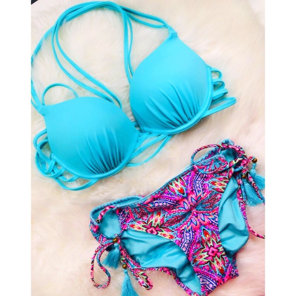 Shade & Shore Bold Print Pushup Bikini✨32C! - Picture 1 of 1